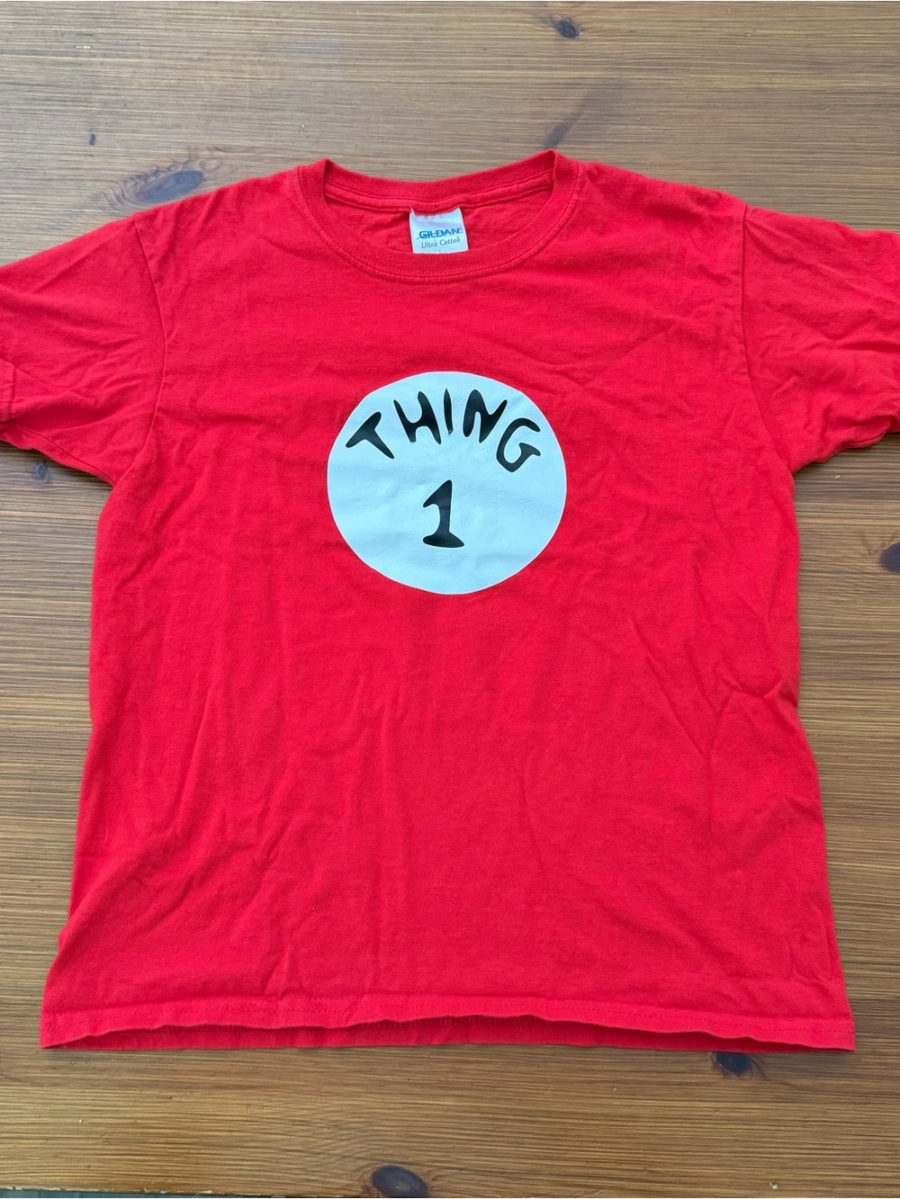 4/$13 Gildan Thing 1 Shirt - Youth Small